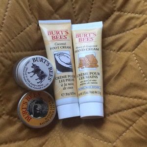 Burts Bees creams and salve